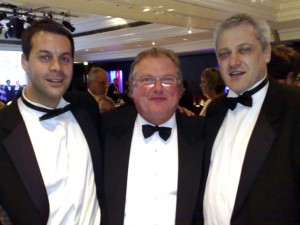 Lord Digby Jones with Richard Jobling and Ian Lyons of The Company Warehouse